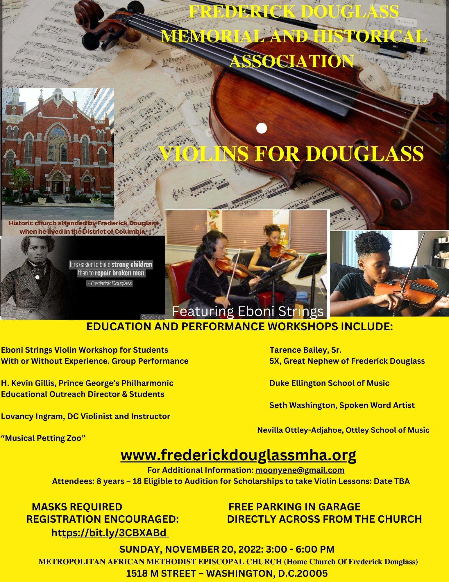 Violins for Douglass - Frederick Douglass Memorial and Historical ...